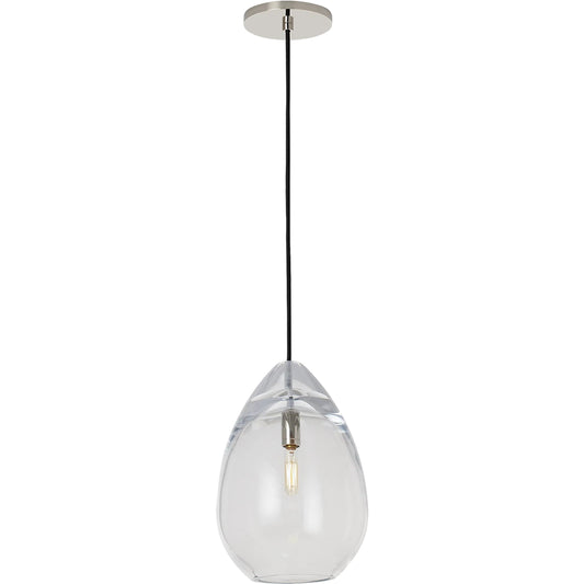 Alina Small Accent Pendant by Visual Comfort & Co. in white. Made from steel or brass in a unique style.