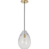 Antique Brass, Clear Glass
