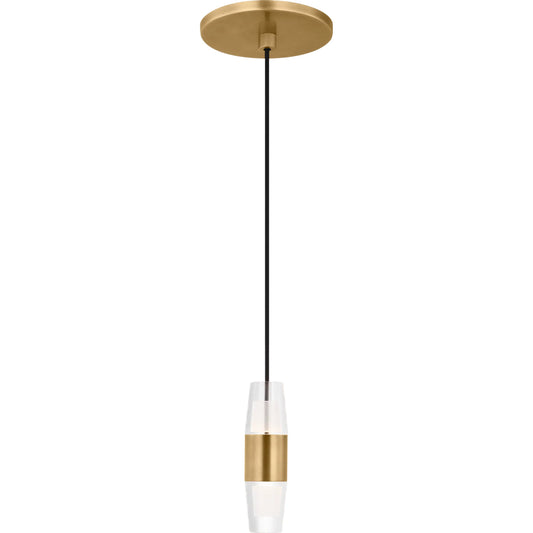 Lassell Short 1 Light Pendant by Visual Comfort & Co.. Made from aluminum or brass in a unique style.