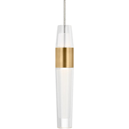 Lassell Mini Pendant by Visual Comfort & Co.. Made from aluminum or brass in a unique style.