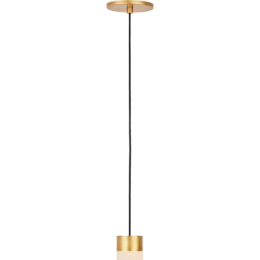 Gable Alabaster 1 Light Pendant by Visual Comfort & Co.. Made from aluminum or brass in a modern style.