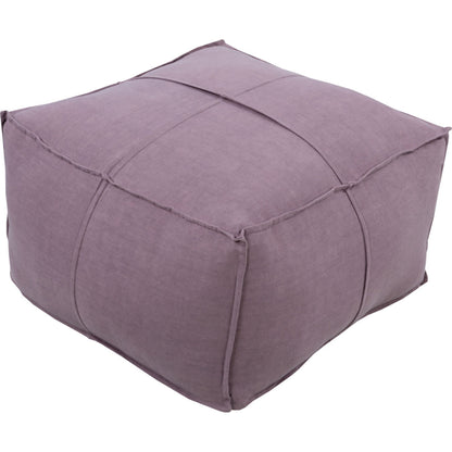 Solid Linen Pouf - 20564 by Livabliss. Made from front: 100% cotton, back: 100% cotton in a modern style.