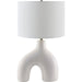 Solara Accent Lamp by Livabliss. Made from ceramic, cotton, iron in a modern style.