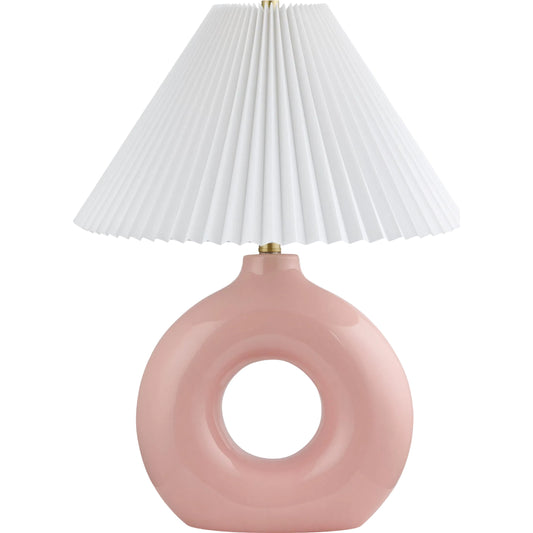 Solara Accent Table Lamp by Livabliss in plated, glazed. Made from ceramic, polyester, iron in a unique style.