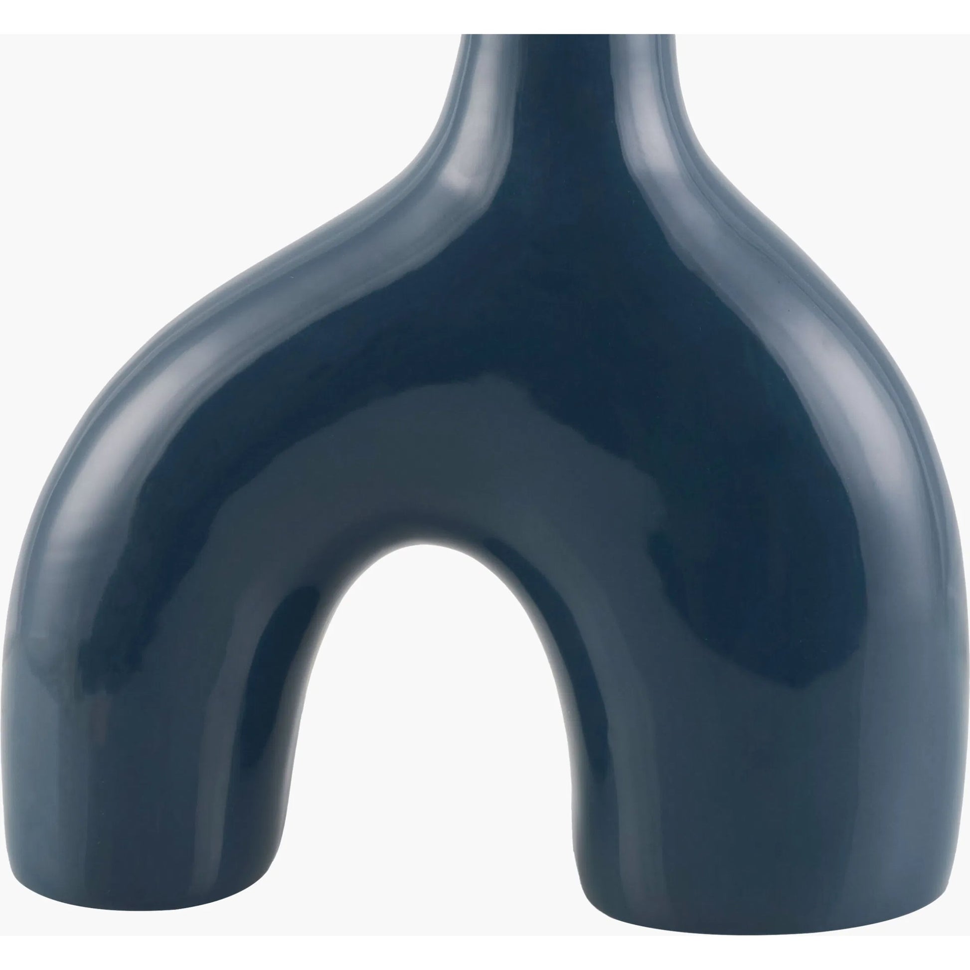 Solara Arch Accent Table Lamp by Livabliss in plated, glazed. Made from ceramic, polyester, iron in a transitional style.