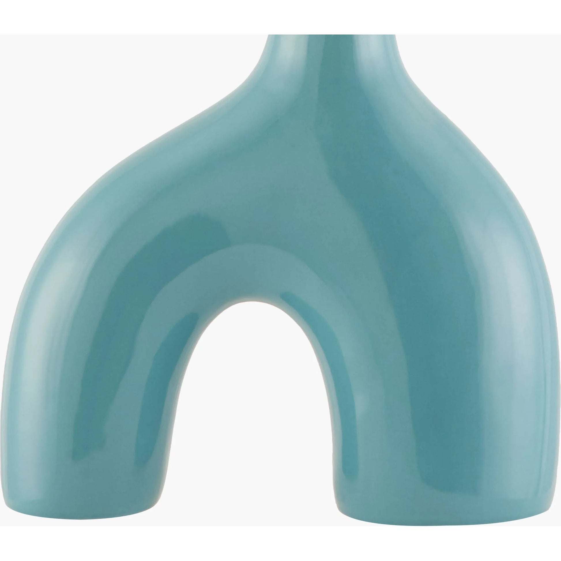 Solara Arch Accent Table Lamp by Livabliss in plated, glazed. Made from ceramic, polyester, iron in a transitional style.