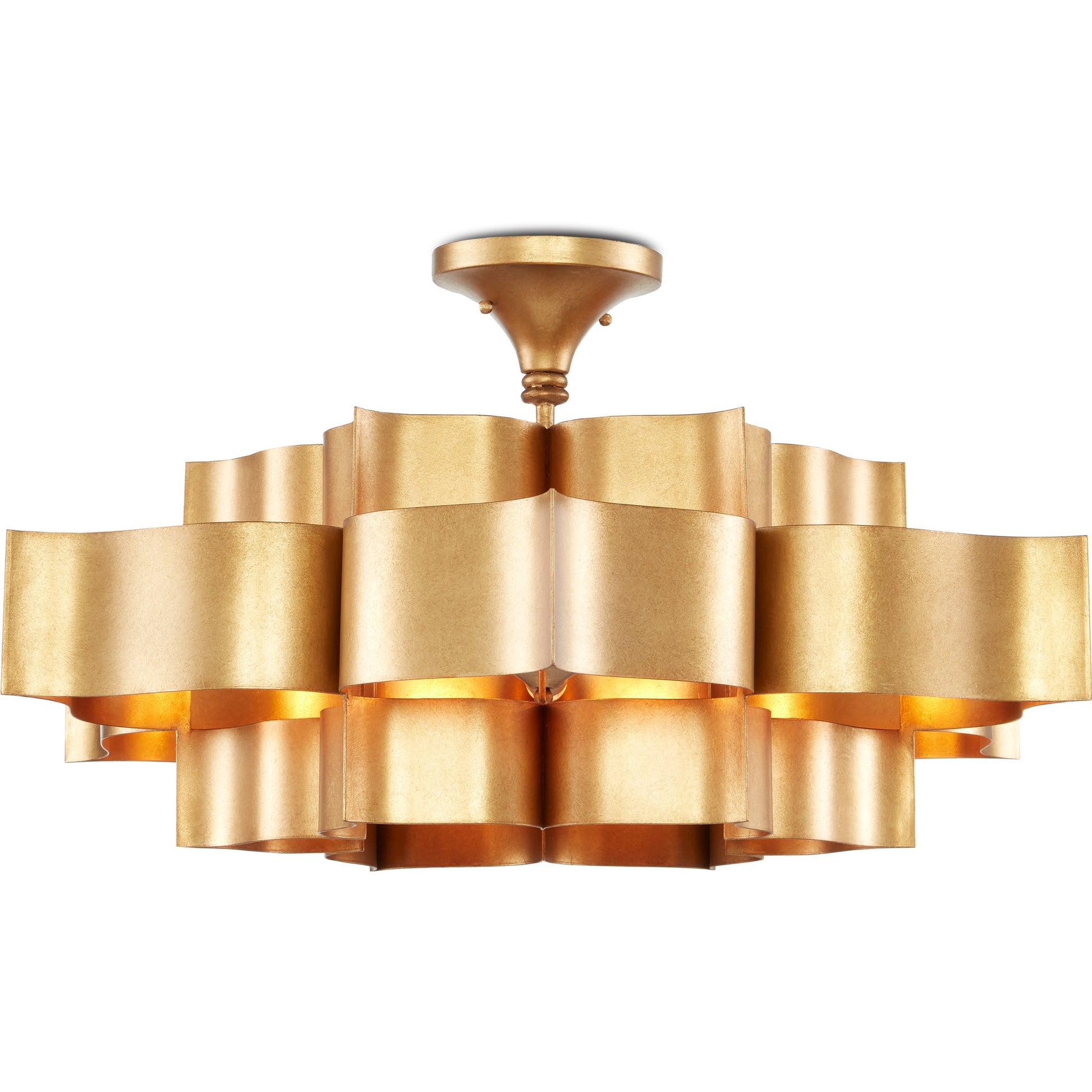 Grand Lotus Chandelier by Currey and Company. Made from unique in a modern style.