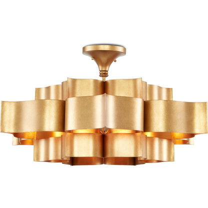 Grand Lotus Chandelier by Currey and Company. Made from unique in a modern style.