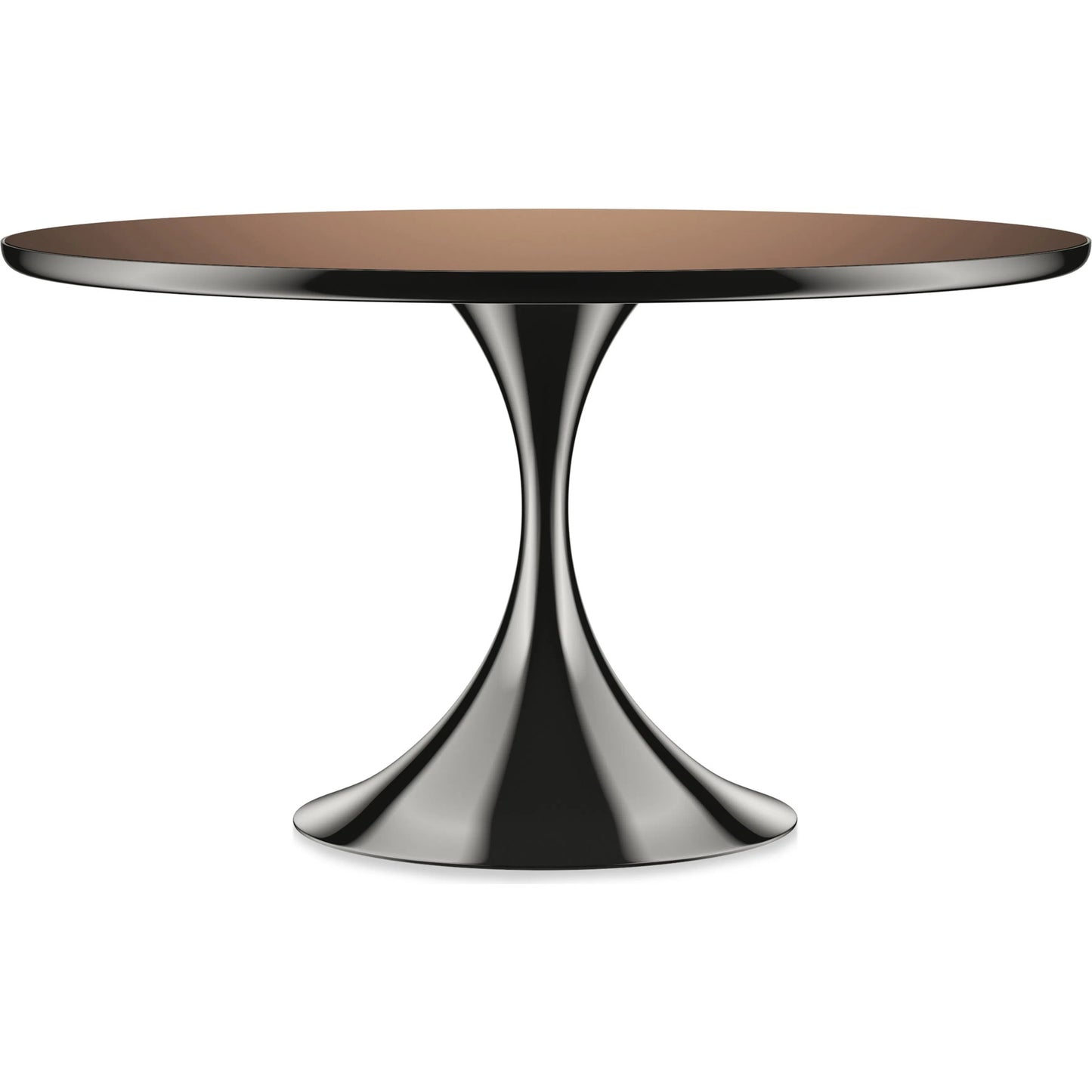 002 SI-2250588 | Primary Silo | Semper 54 Round Dining Table by Caracole. Made from metal, glass in a transitional style.