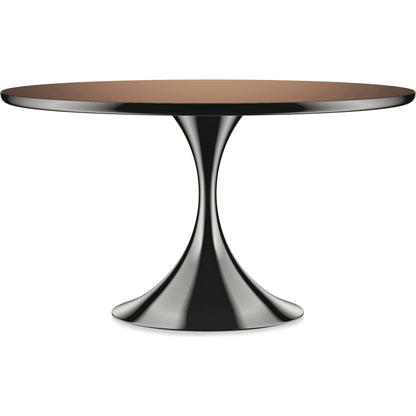 Semper 54 Round Dining Table by Caracole. Made from metal, glass in a transitional style.