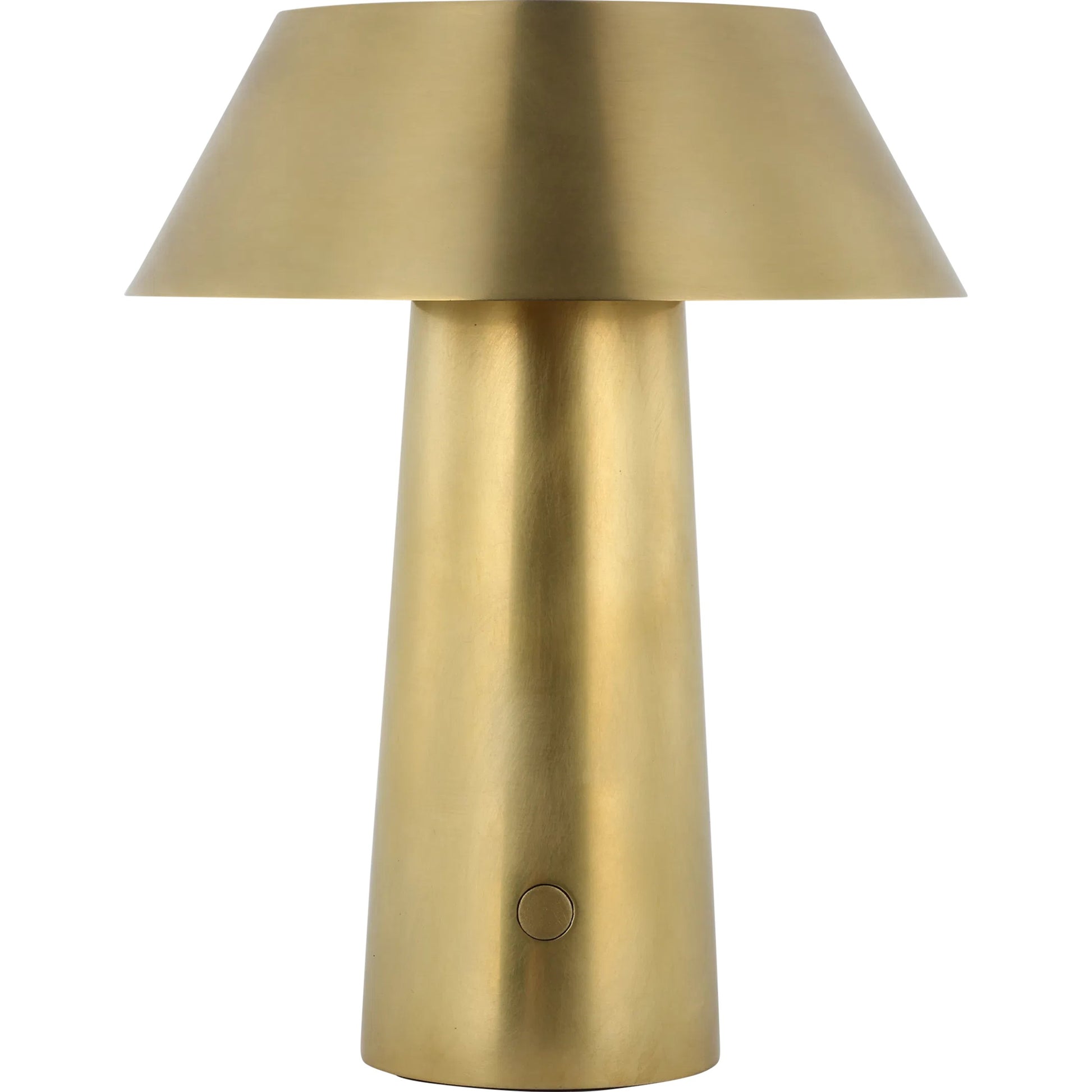 Sesa Short Accent Rechargeable Table Lamp by Visual Comfort & Co.. Made from aluminum or brass in a unique style.