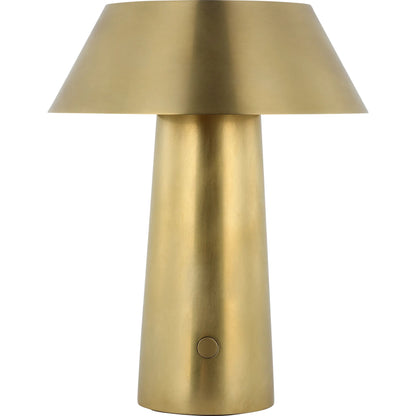 Sesa Short Accent Rechargeable Table Lamp by Visual Comfort & Co.. Made from aluminum or brass in a unique style.