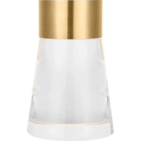 Caspe 8" Rechargeable Table Lamp by Visual Comfort & Co.. Made from brass in a modern style.