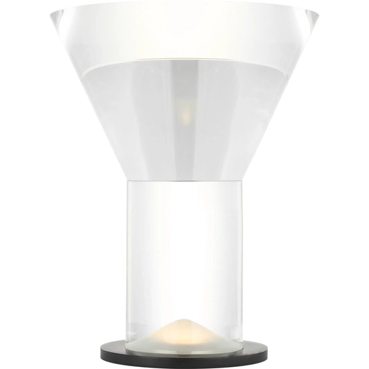 Beryl 15" Inverted Table Lamp by Visual Comfort & Co.. Made from brass in a modern style.