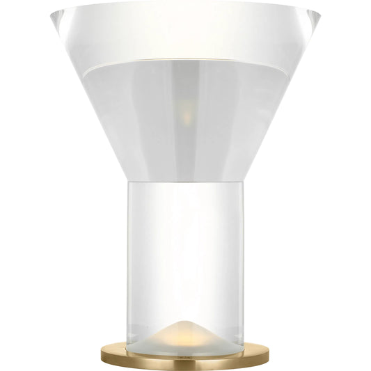Beryl 15" Inverted Table Lamp by Visual Comfort & Co.. Made from brass in a modern style.