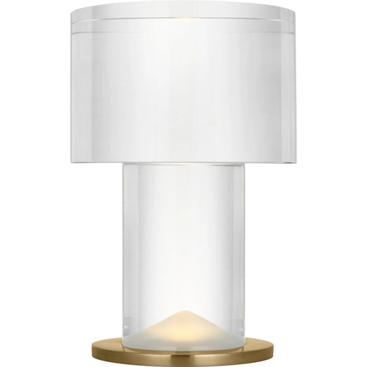 Beryl 13" Cylinder Table Lamp by Visual Comfort & Co.. Made from brass in a modern style.