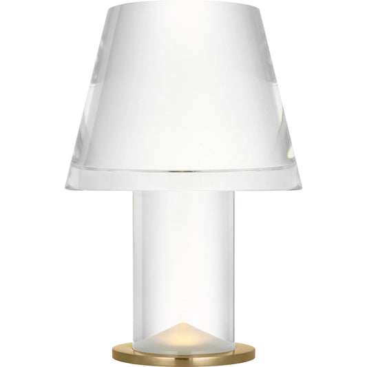 Beryl 17" Tapered Table Lamp by Visual Comfort & Co.. Made from brass in a modern style.