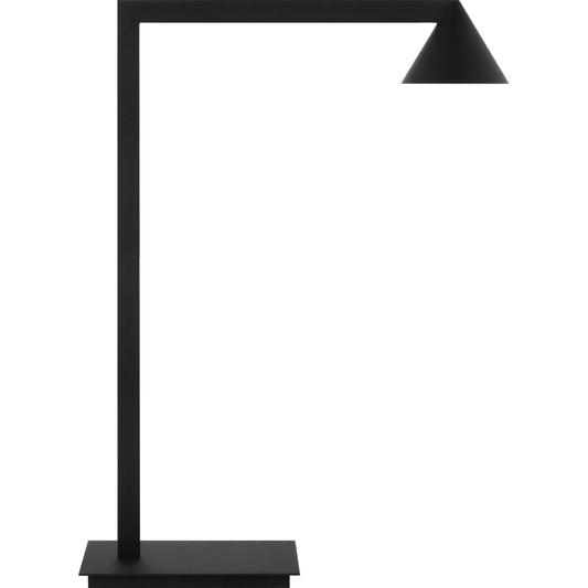 Midrand 19" Table Lamp by Visual Comfort & Co. in nightshade black. Made from steel in a unique style.