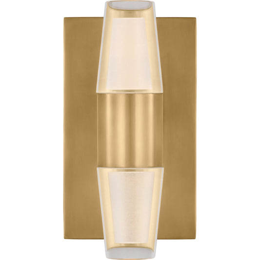 Lassell Single Short Sconce by Visual Comfort & Co.. Made from steel or brass in a unique style.