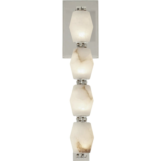 Collier Alabaster 15" Sconce by Visual Comfort & Co. in alabaster. Made from aluminum or brass in a modern style.