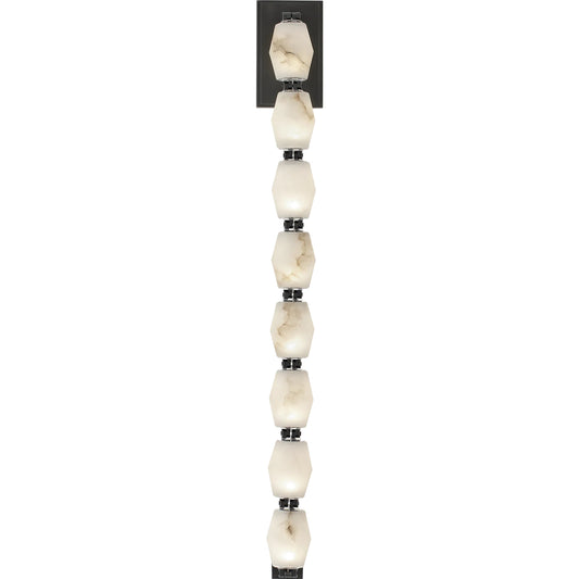 Collier Alabaster 28" Sconce by Visual Comfort & Co. in alabaster. Made from aluminum or brass in a modern style.