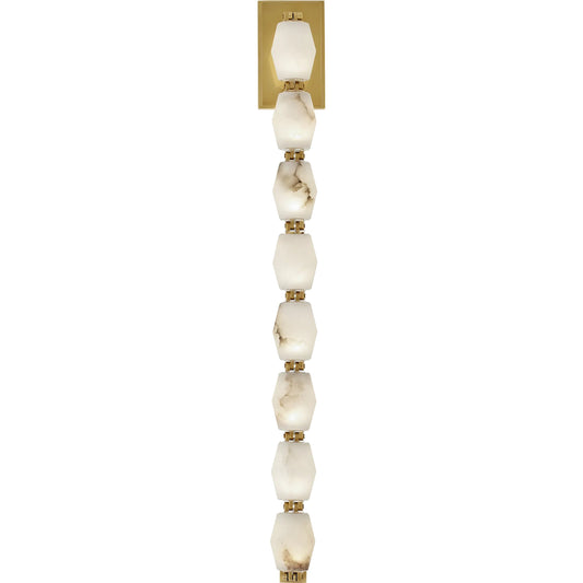 Collier Alabaster 28" Sconce by Visual Comfort & Co. in alabaster. Made from aluminum or brass in a modern style.