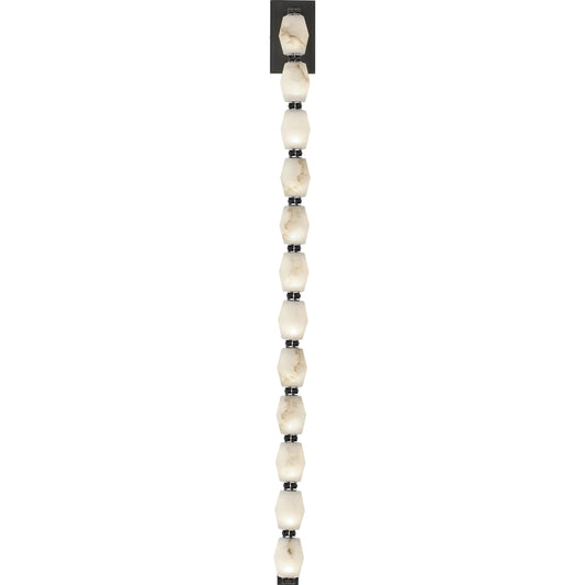 Collier Alabaster 40" Sconce by Visual Comfort & Co. in alabaster. Made from aluminum or brass in a modern style.