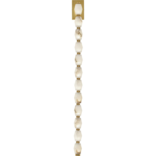 Collier Alabaster 40" Sconce by Visual Comfort & Co. in alabaster. Made from aluminum or brass in a modern style.