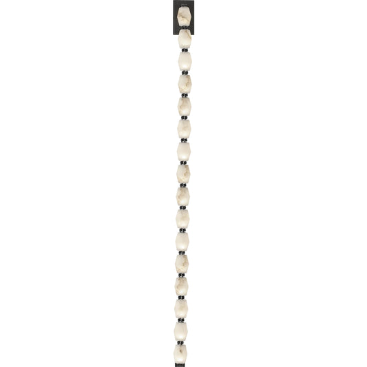 Collier Alabaster 53" Sconce by Visual Comfort & Co. in alabaster. Made from aluminum or brass in a modern style.