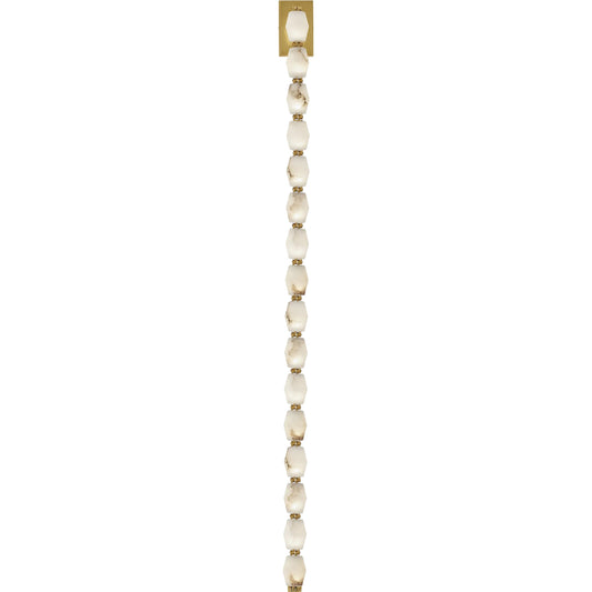 Collier Alabaster 53" Sconce by Visual Comfort & Co. in alabaster. Made from aluminum or brass in a modern style.