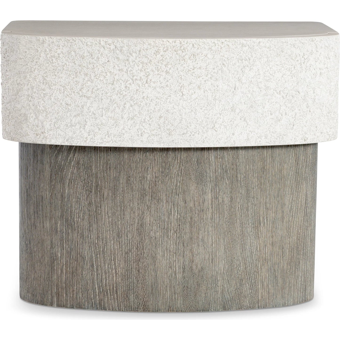 001 SI-2513387 | Additional Silo | Monolith Nightstand by Bernhardt in millstone, puma. Made from faux stone, wood in a transitional style.