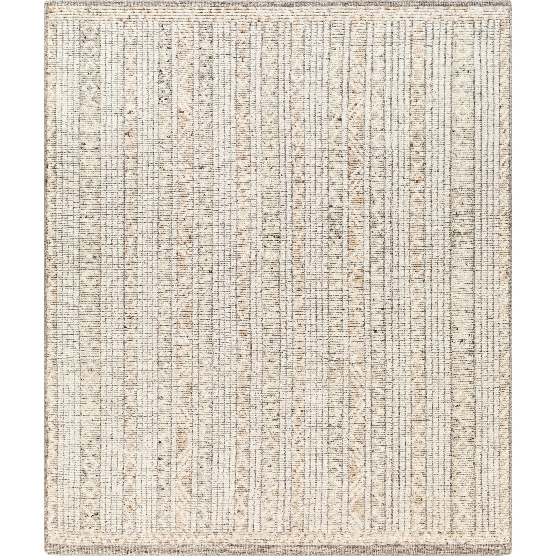 Samarkand SMD-2300 Rug by Surya in ivory, sandstone, charcoal, taupe. Made from main: 100% wool in a unique style.