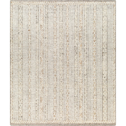 Samarkand SMD-2300 Rug by Surya in ivory, sandstone, charcoal, taupe. Made from main: 100% wool in a unique style.
