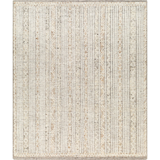 Samarkand Rug - 33587 by Surya in pearl, ash, light grey, warm grey, beige. Made from main: 100% wool in a unique style.