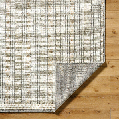 Samarkand SMD-2300 Rug by Surya in ivory, sandstone, charcoal, taupe. Made from main: 100% wool in a unique style.