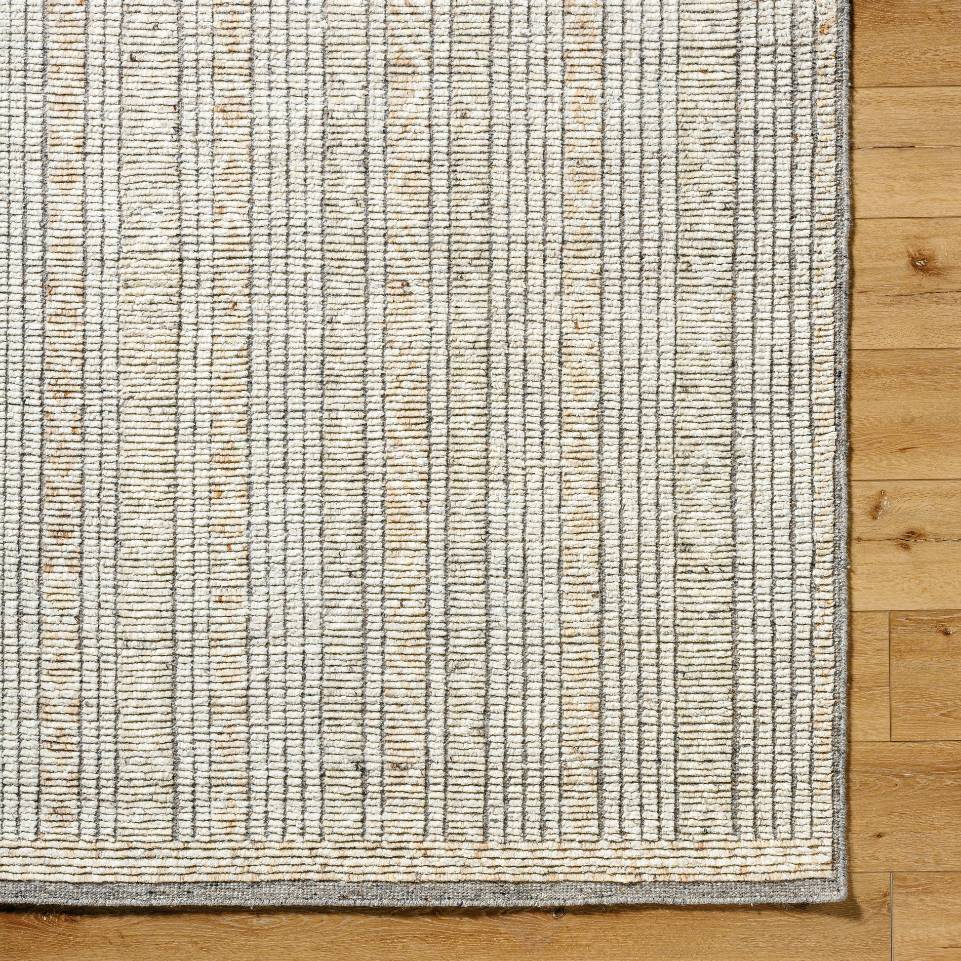 Samarkand SMD-2300 Rug by Surya in ivory, sandstone, charcoal, taupe. Made from main: 100% wool in a unique style.