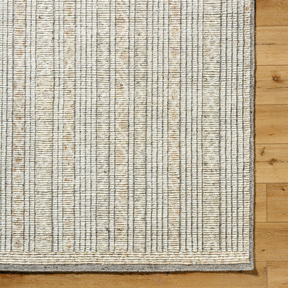 Samarkand SMD-2300 Rug by Surya in ivory, sandstone, charcoal, taupe. Made from main: 100% wool in a unique style.