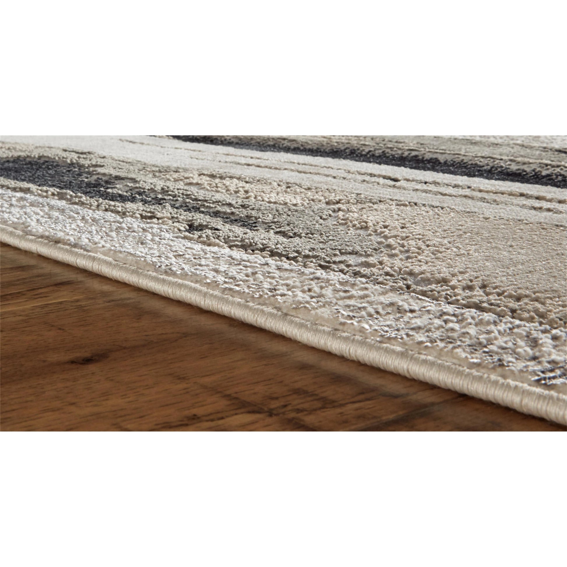 Micah Rug - 3049F by Feizy in silver, gray, black. Made from polyester, polypropylene in a unique style.