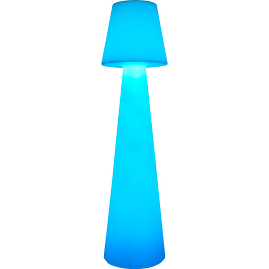 Summerfest Accent Floor Lamp by Livabliss in body: white and frosted. Made from polyethylene in a unique style.