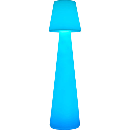 Summerfest Accent Floor Lamp by Livabliss in body: white and frosted. Made from polyethylene in a unique style.