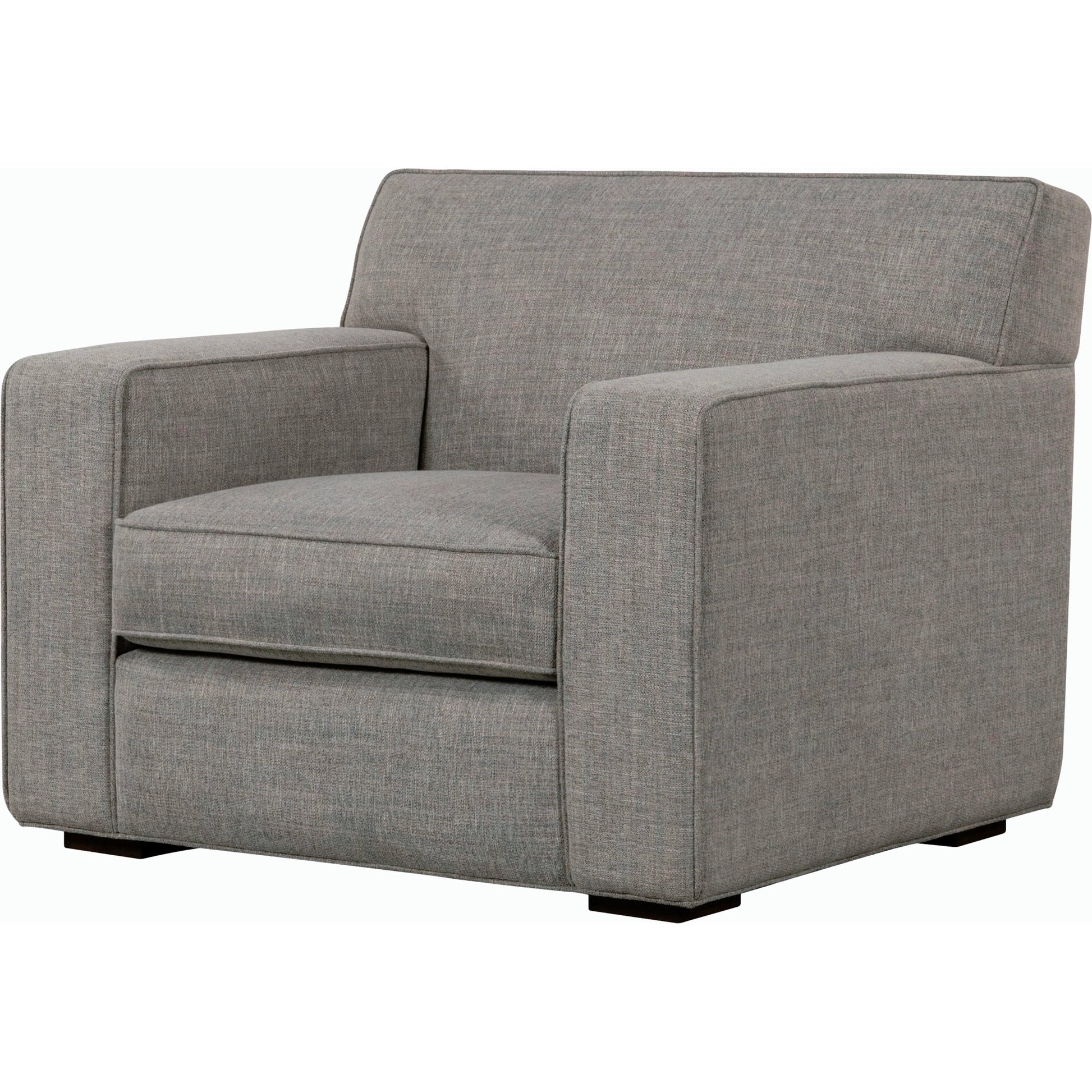 Smith Armchair - 539336 by Surya in base: brown and stained. Made from polyester, poplar, plywood, rubber wood, polyurethane foam, duck feathers in a modern style.