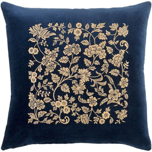 Smithsonian Pillow - 20570 by Surya in navy, butter. Made from 100% cotton in a traditional style.