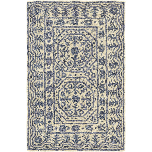 Smithsonian Rug - 1583 by Surya in blue, beige. Made from 100% new zealand wool in a unique style.