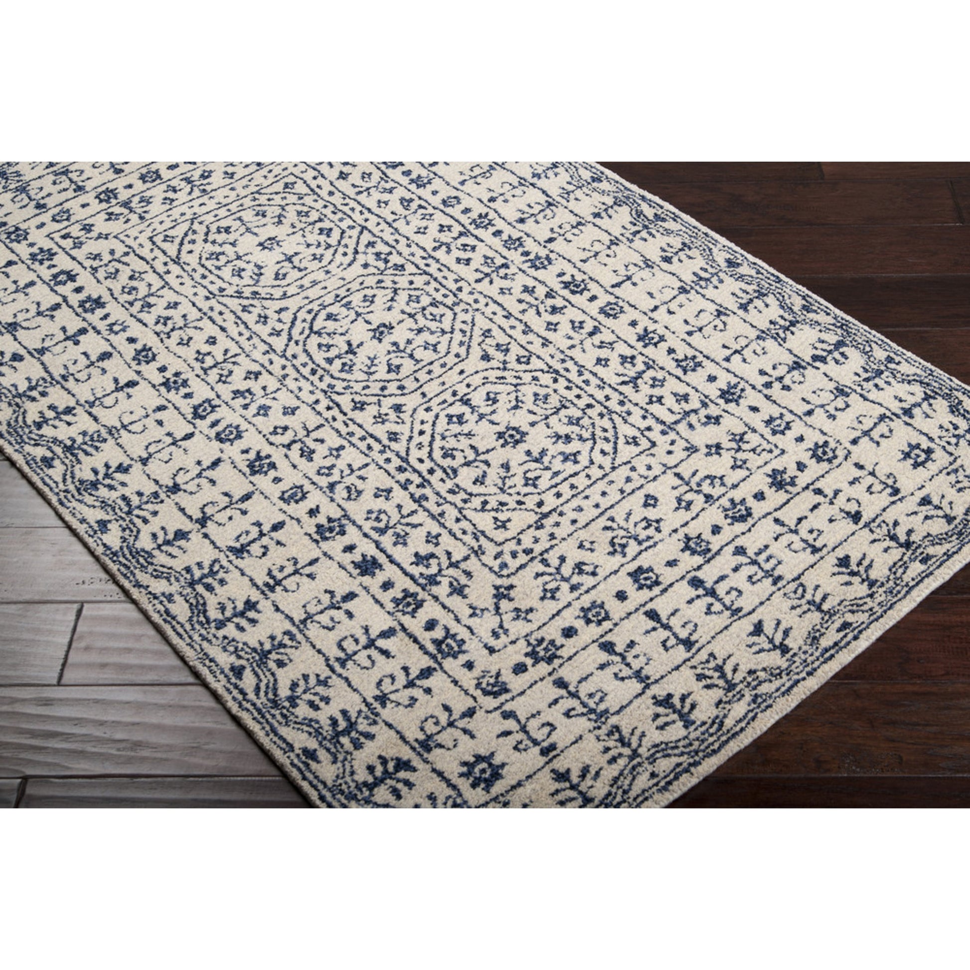 Smithsonian Rug - 1583 by Surya in blue, beige. Made from 100% new zealand wool in a unique style.