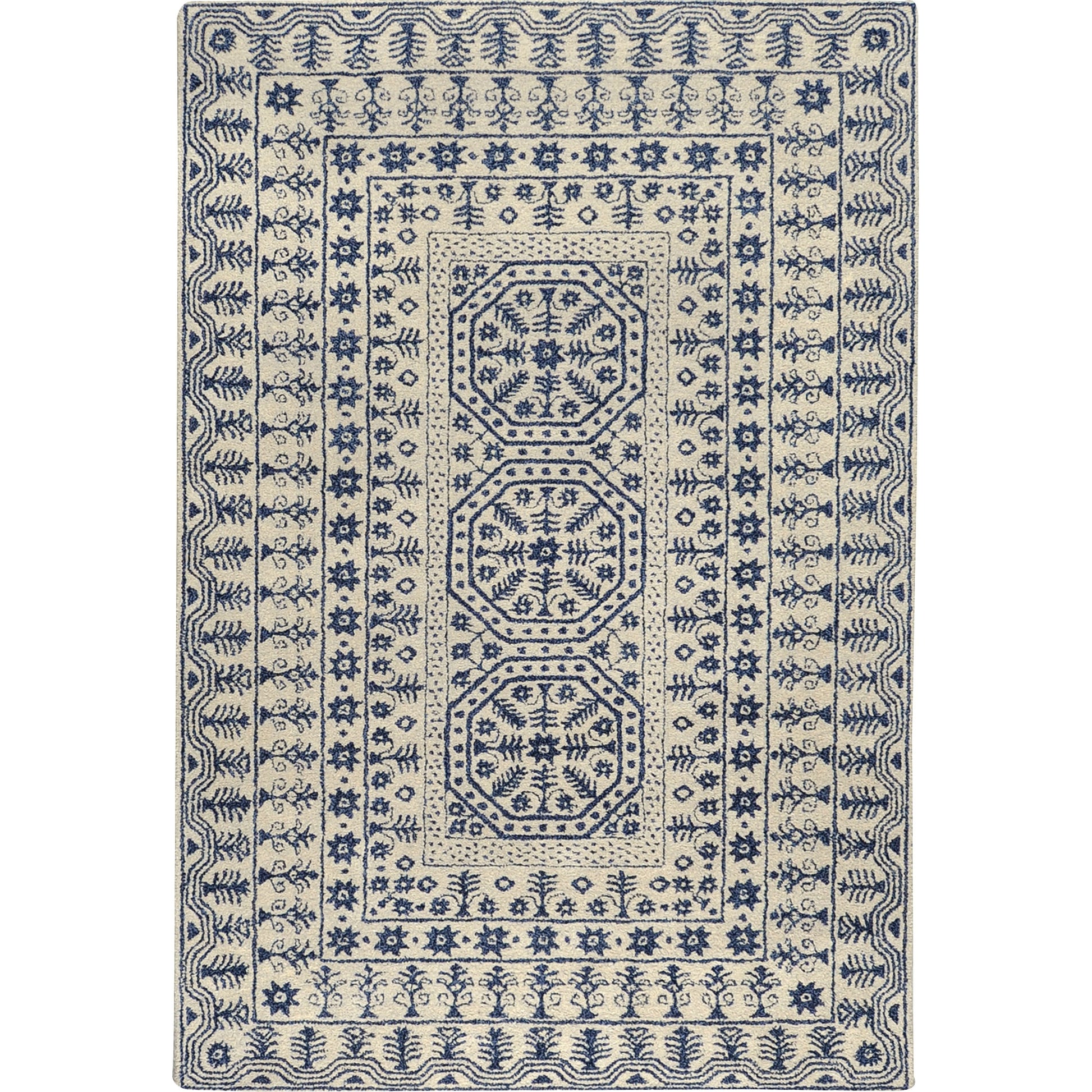 Smithsonian Rug - 1583 by Surya in blue, beige. Made from 100% new zealand wool in a unique style.