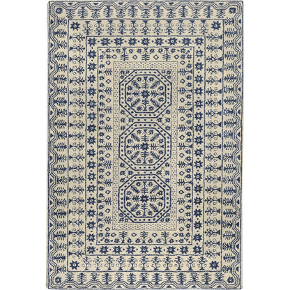 Smithsonian Rug - 1583 by Surya in blue, beige. Made from 100% new zealand wool in a unique style.