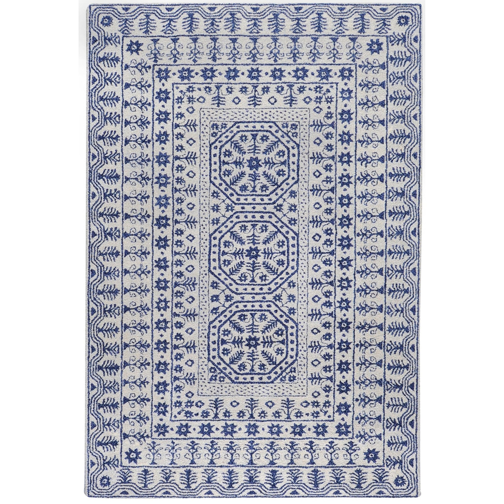 Smithsonian Rug - 1583 by Surya in blue, beige. Made from 100% new zealand wool in a unique style.