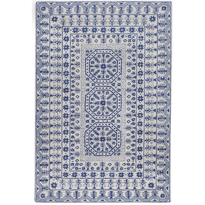 Smithsonian Rug - 1583 by Surya in blue, beige. Made from 100% new zealand wool in a unique style.