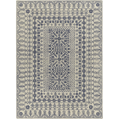 Smithsonian Rug - 1583 by Surya in blue, beige. Made from 100% new zealand wool in a unique style.