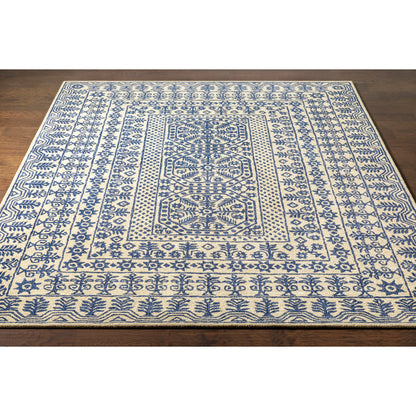 Smithsonian Rug - 1583 by Surya in blue, beige. Made from 100% new zealand wool in a unique style.